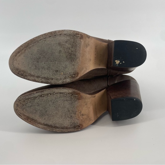 Rag & Bone Brown Suede Chelsea Boots with Heel - Size 7 - Picture 8 of 8